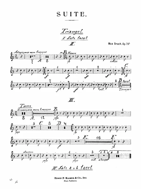 Triangle, Bass Drum/Cymbals