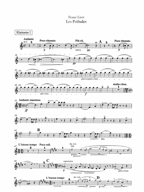 Clarinet 1, 2 (C/B♭/A)
