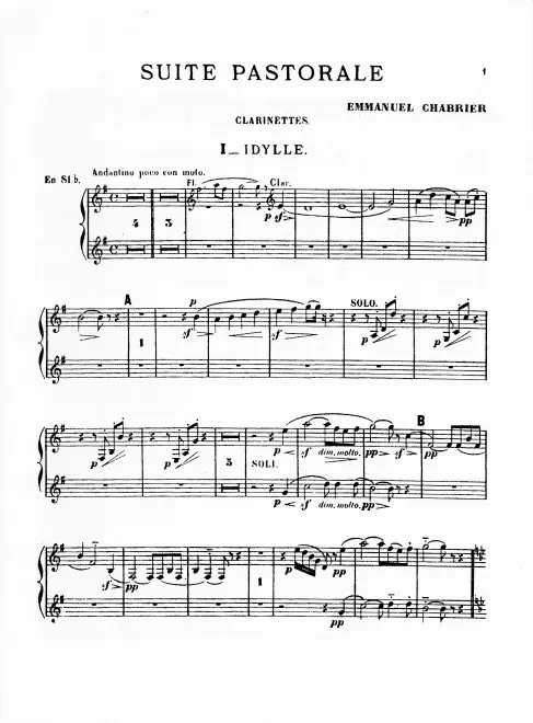 Clarinet 1/2 (B♭)