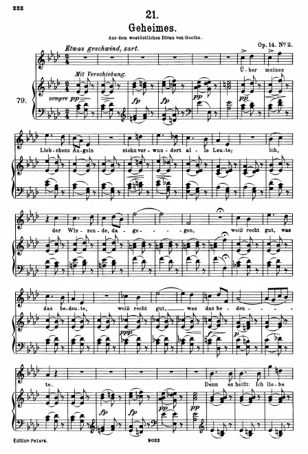 Complete Score (original/high voice, scan)