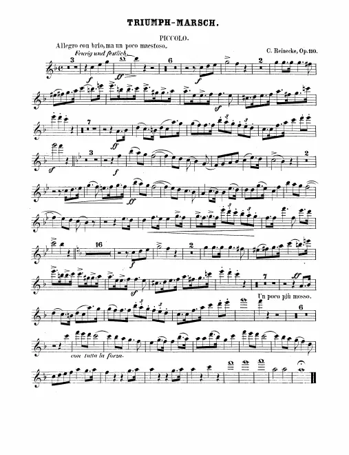 Piccolo, Flute 1, 2