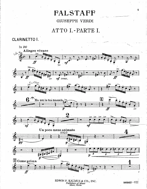 Clarinet 1 (C/B♭/A)