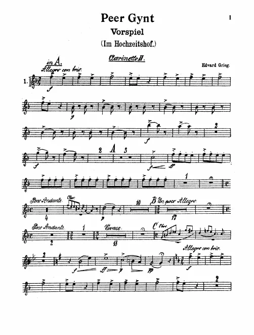 Clarinet 2 (A, B♭)