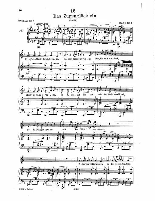 Complete Score (Low Voice, transposed to F major)