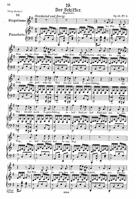 Complete Score (High voice, transposed to G major)