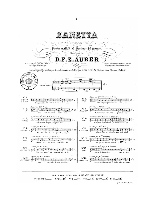 No.4, Couplets: "Voici la jardinière" (Act I, No.4)