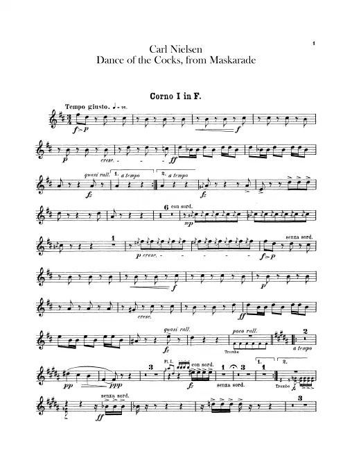 Horn 1/2, 3/4 (F)