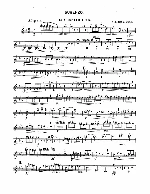 Clarinet 1, 2 (A)
