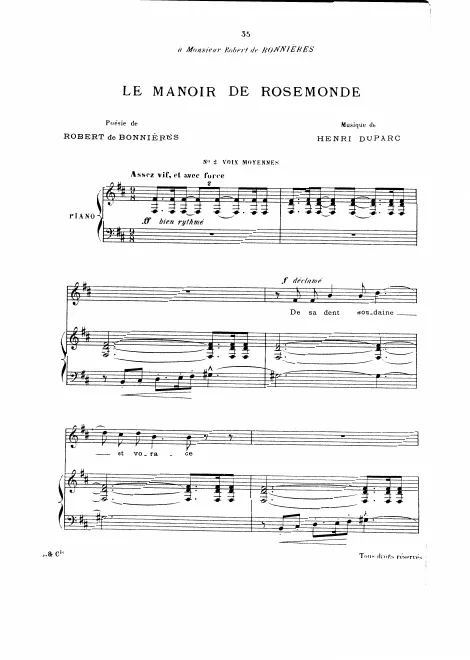 Complete Score (B minor, medium voice)