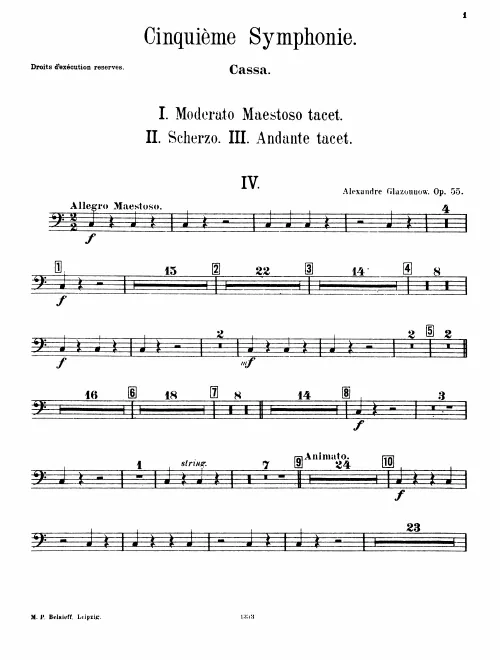 Bass Drum, Bells, Cymbals, Triangle