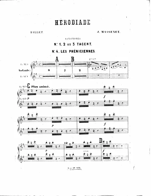 Alto Saxophone (E)/Tenor Saxophone (B)