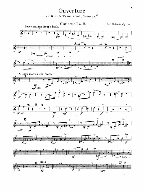 Clarinet 1, 2 (B♭)