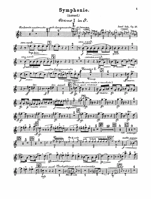 Horn 1, 2, 3, 4 (F)