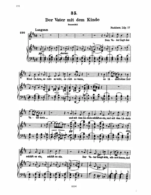 Complete Score (Original / High Voice, D major)