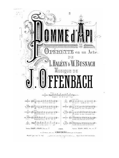 No.3, Couplets: "Bonjour, monsieur, je suis la bonne" (G major)