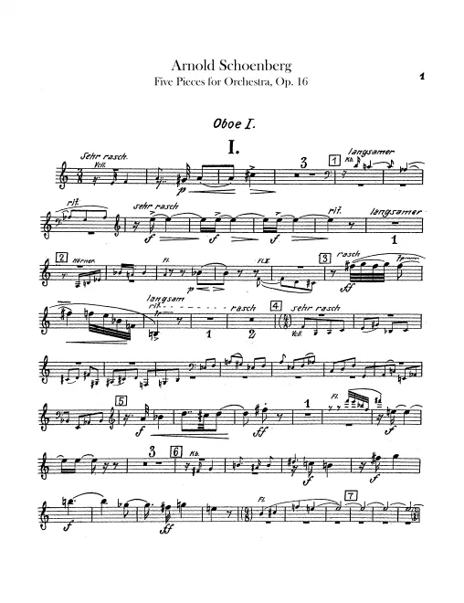 Oboe 1, 2, 3, English Horn
