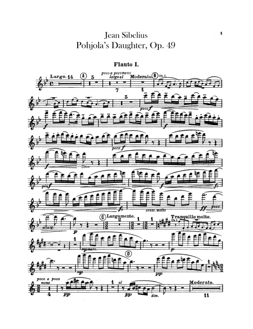 Flute 1, 2, Piccolo
