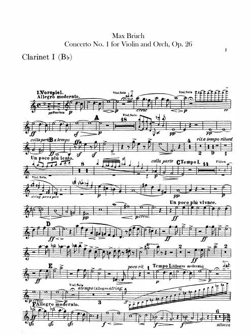Clarinet 1, 2 (B♭)
