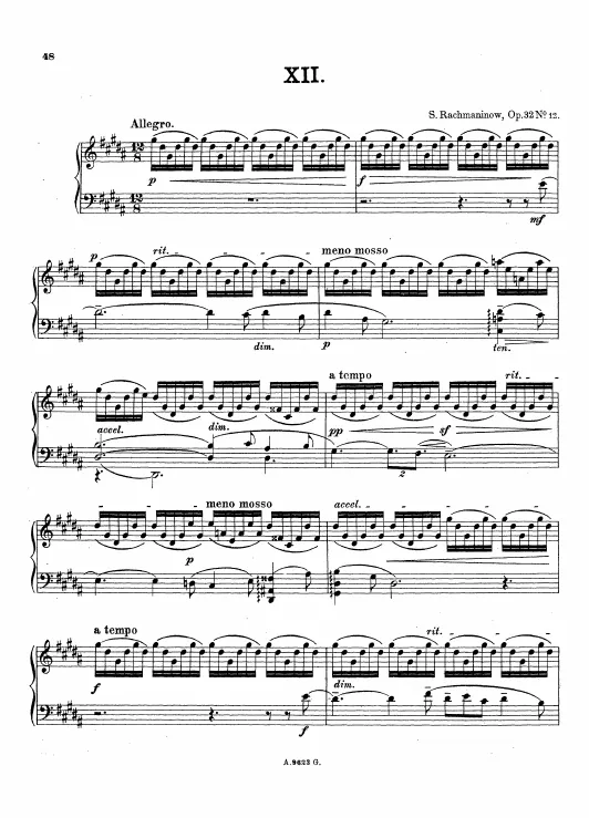 12. Allegro (G♯ minor)