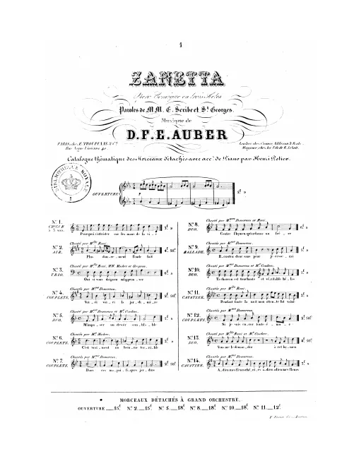No.1, Chœur de Seigneurs: "Pourquoi s'attristait" (Act I, No.1)
