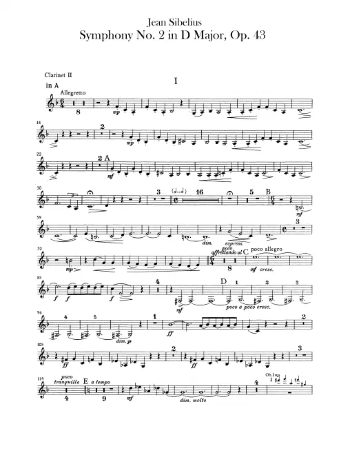 Clarinet 2 (A/B♭)