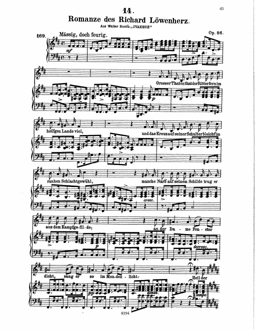 Complete Score (Original / High Voice, B minor)