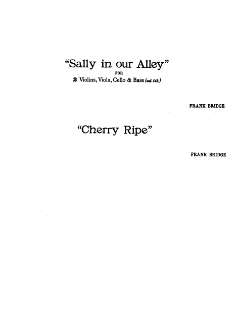 1. Sally in Our Alley