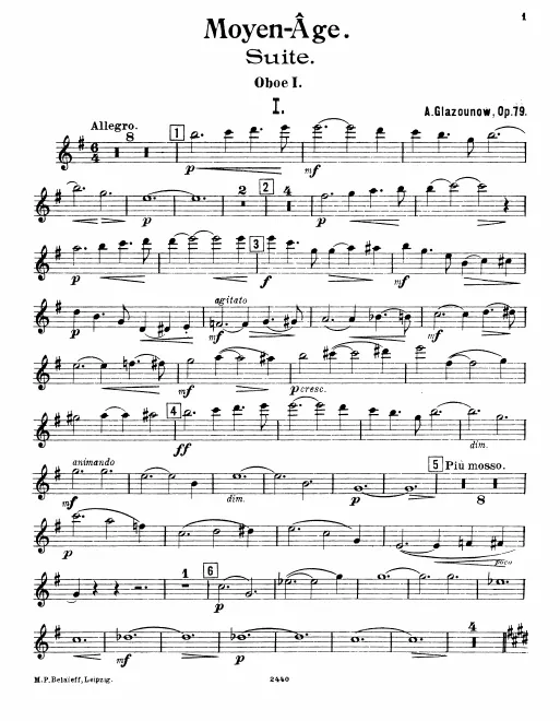 Oboe 1, 2/English Horn