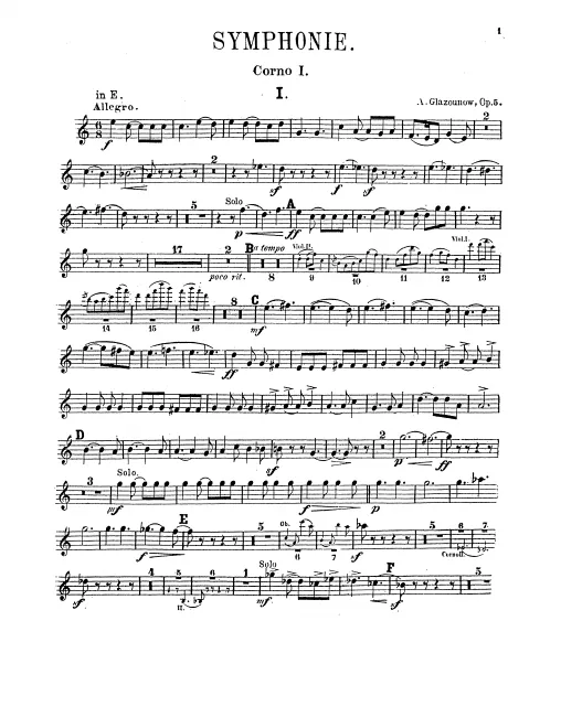 Horn 1, 2, 3, 4 (E/F)