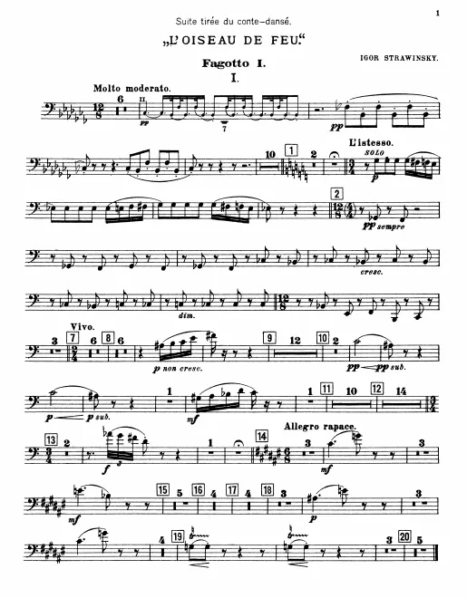 Bassoon 1, 2, 3/Contrabassoon 2*