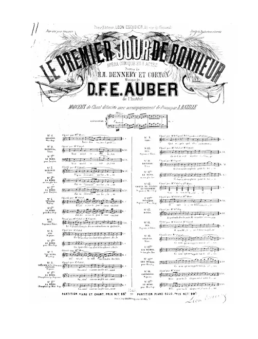 No.11, Brindisi: "Allons amis" (Act II, No.10b)