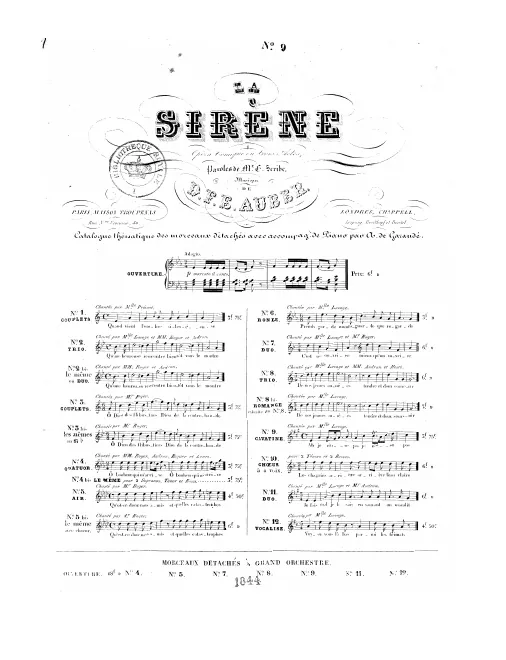No.9, Cavatine: "En entendant ma voix" (A major)
