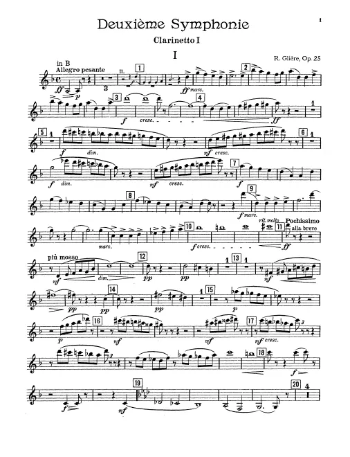 Clarinet 1, 2, 3/Bass Clarinet (B♭/A)