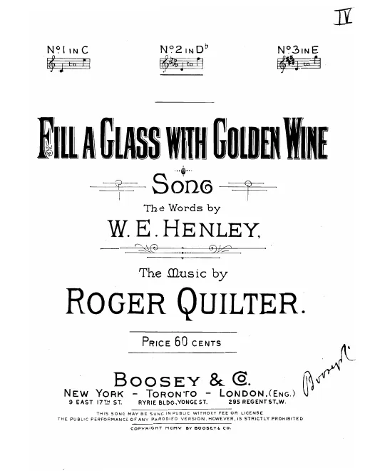3. Fill a Glass with Golden Wine (D♭ major)