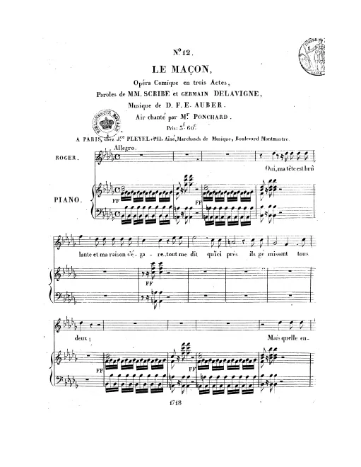 12. Air: "Dieu du bonté!" (Act III, No.21)