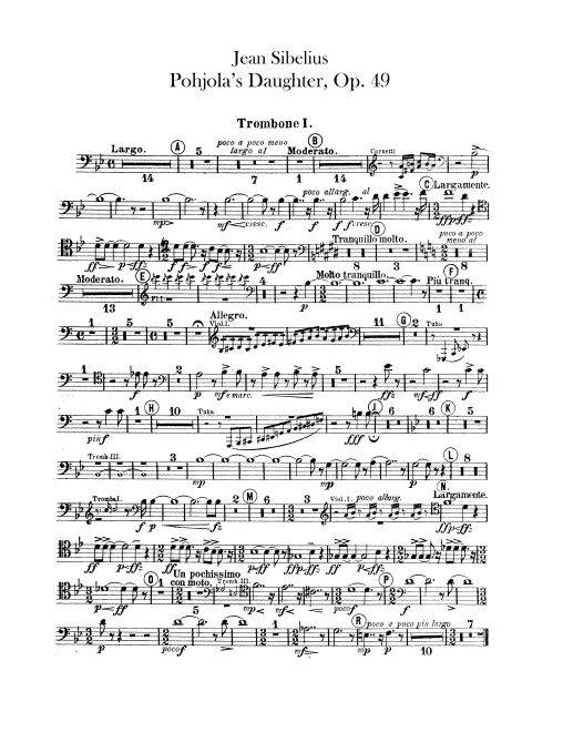 Trombone 1, 2, 3, Tuba