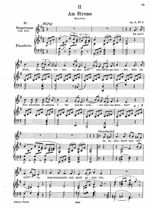 Complete Score (Low voice, transposed to G major)