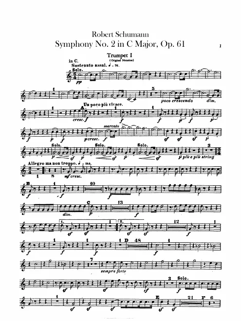Trumpet 1, 2 (C) Trumpet 1, 2 (B♭, Alternate)