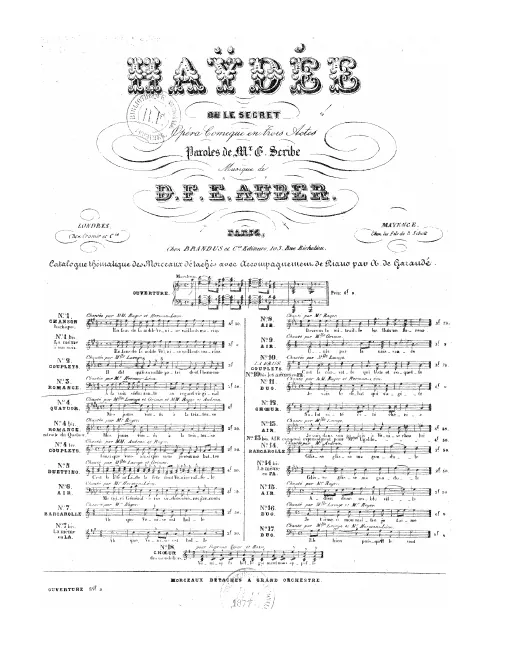 No.3, Couplets: "A la voix séduisante" (Act I, No.3)