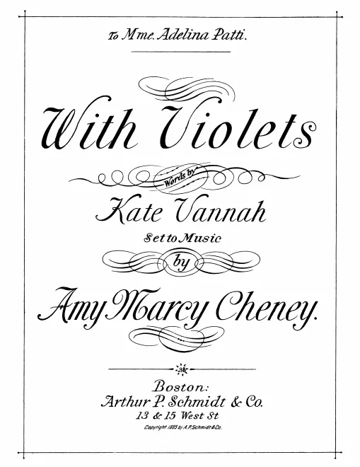 1. With Violets