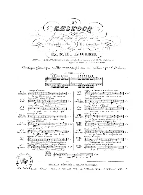 No.3, Trio: "Adieu, je pars" (Act I, No.5a)