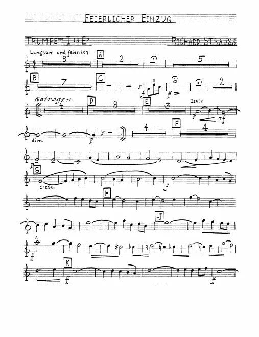 Trumpet 1, 2, 3, 4, 5, 6, 7, 8, 9, 10, 11, 12 (E♭)