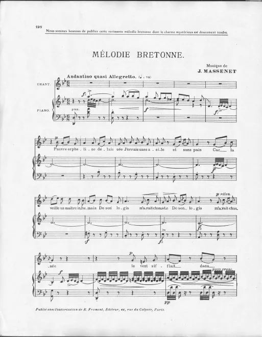 3. Mélodie bretonne (mezzo-soprano)