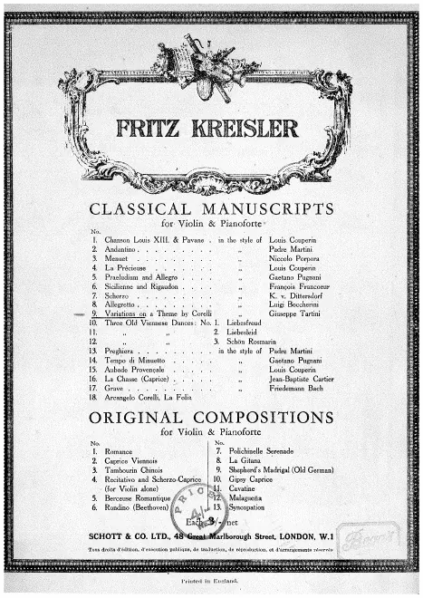 Complete Score and Violin Part