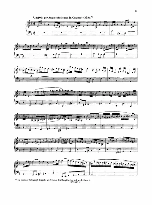 Unnumbered canons and fugues (total 4 canons and 3 fugues)