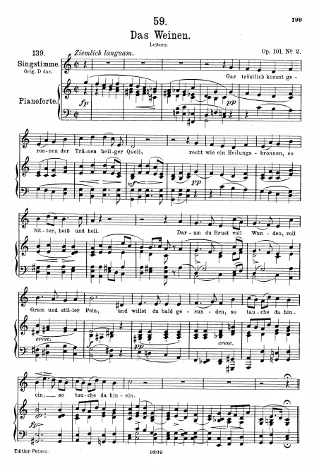 Complete Score (Medium Voice, transposed to C major)