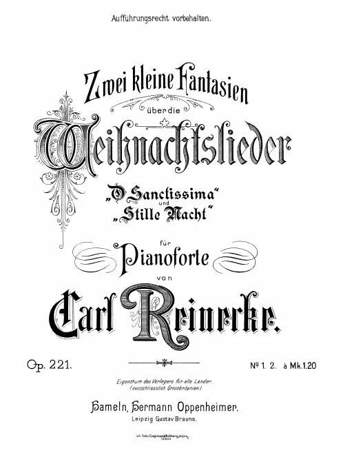 1. Fantasie on 'O sanctissima'