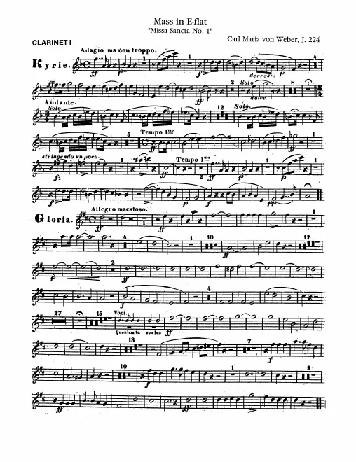 Clarinet 1, 2 (B)