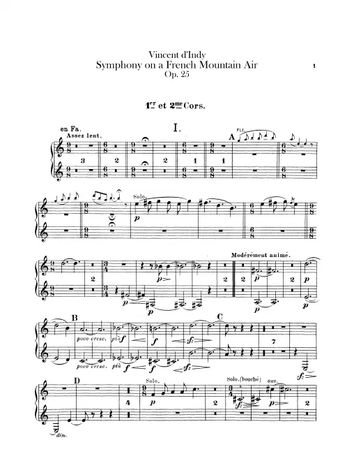 Horn 1/2, 3/4 (F)