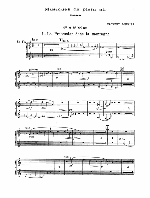 Horn 1/2, 3/4 (F)